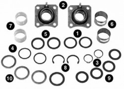 Camshaft repair kit for 12-1/4' P, Q Meritor brakes